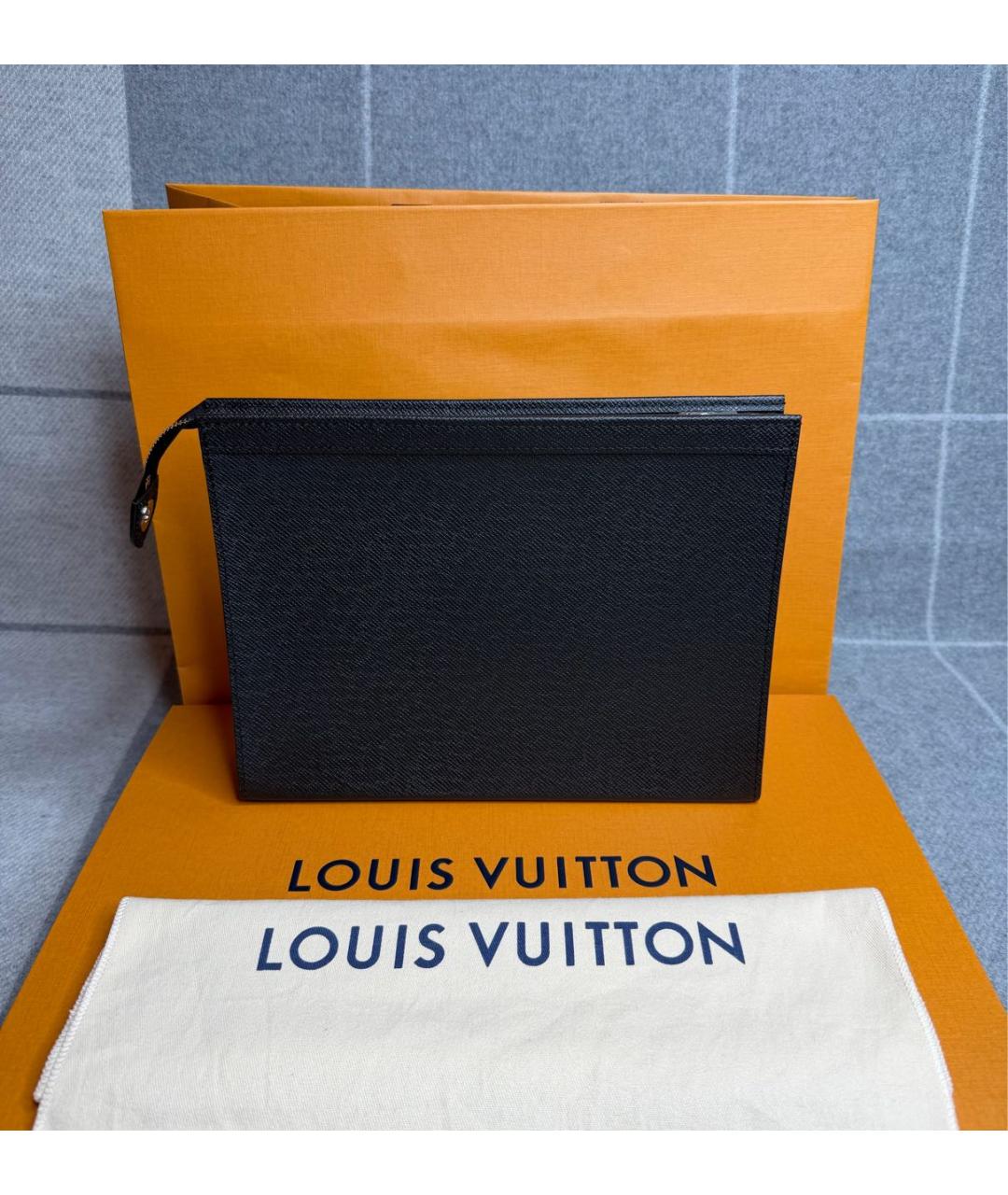 LOUIS VUITTON Черная папка для документов, фото 4