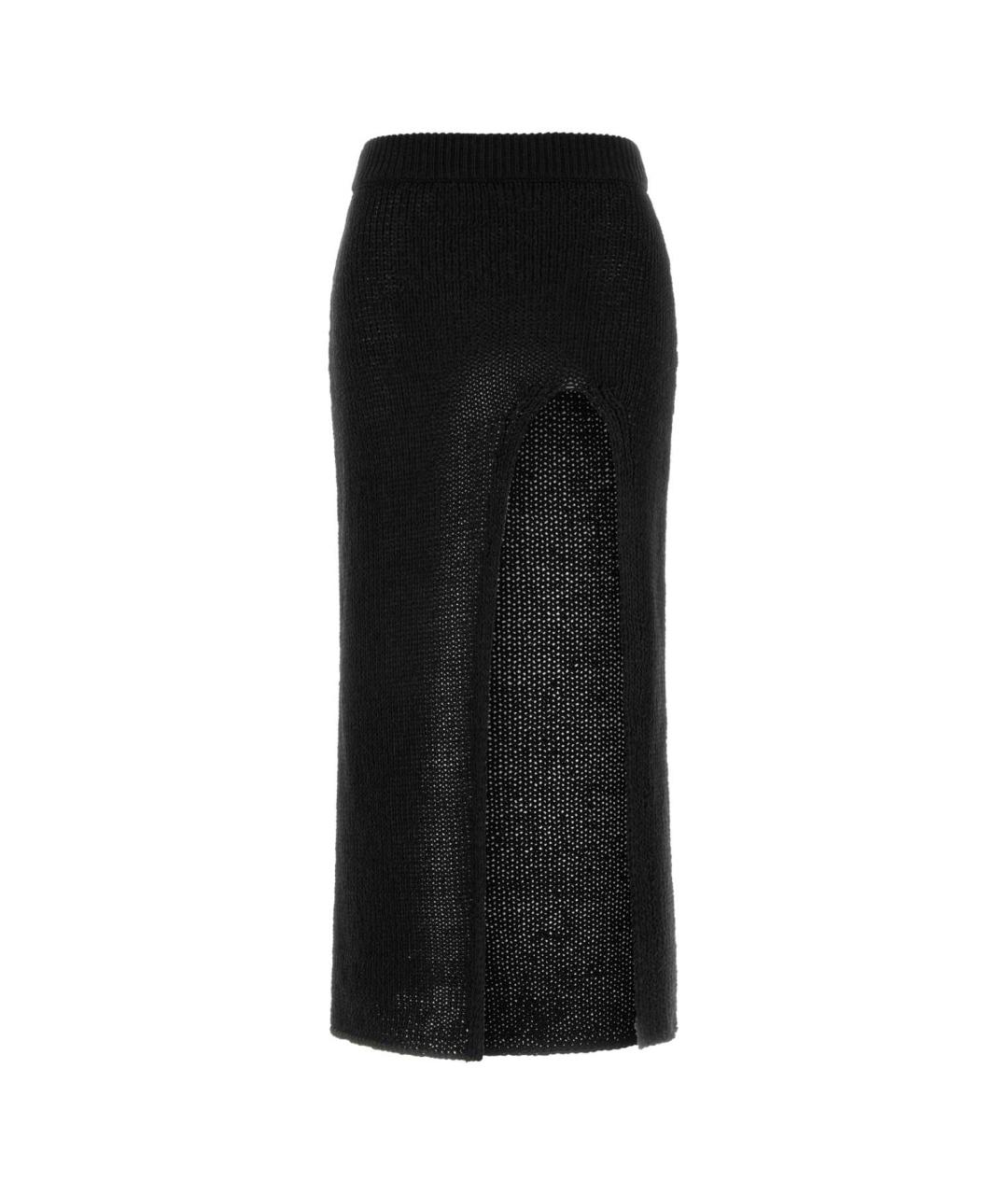 ALANUI Черная полиэстеровая юбка миди, фото 1