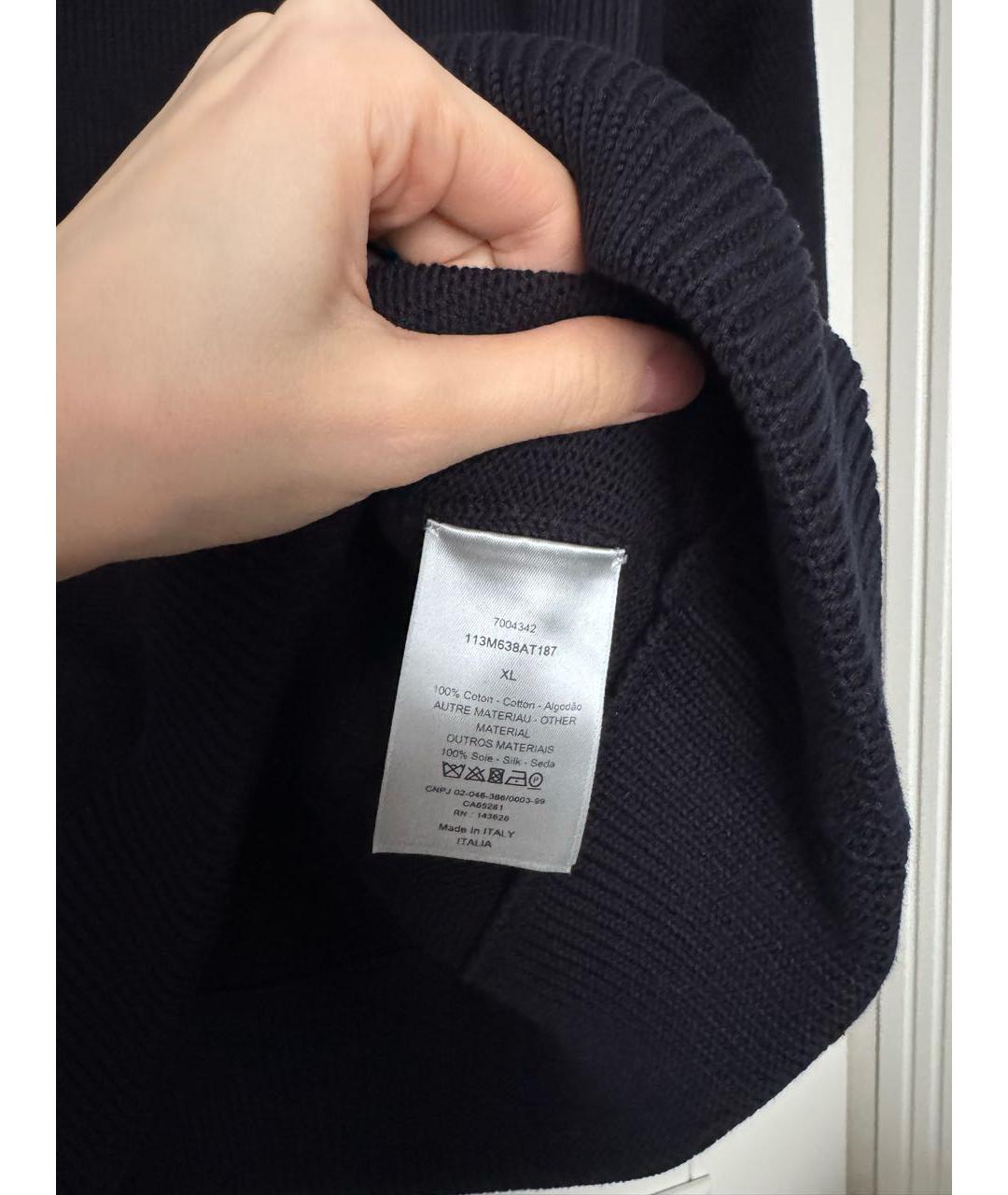 CHRISTIAN DIOR Черный хлопковый джемпер / свитер, фото 3