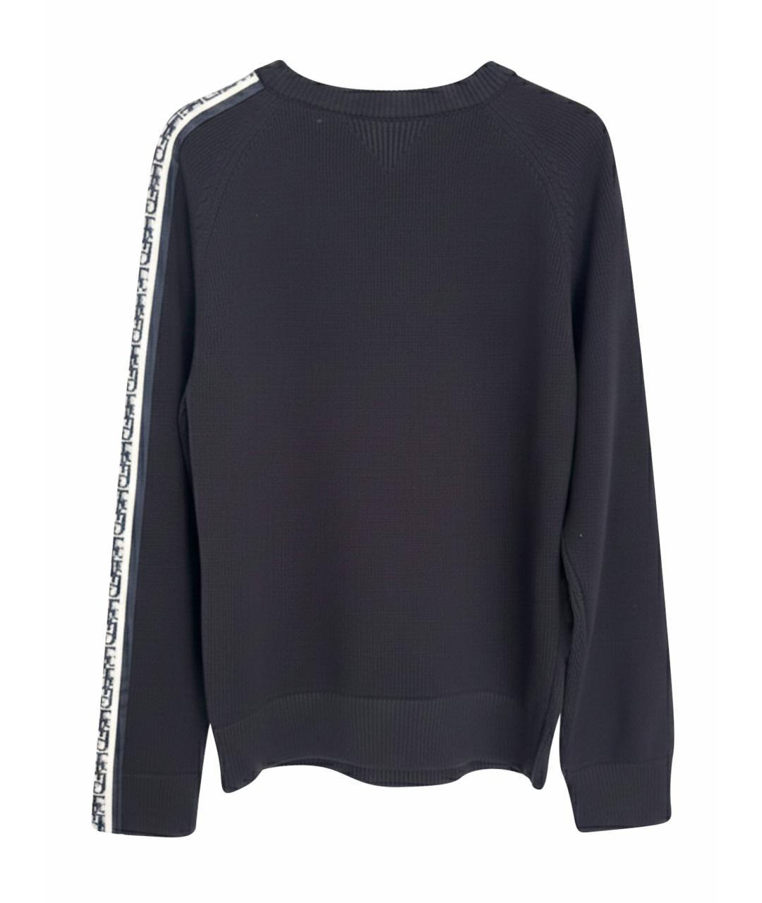 CHRISTIAN DIOR Черный хлопковый джемпер / свитер, фото 1