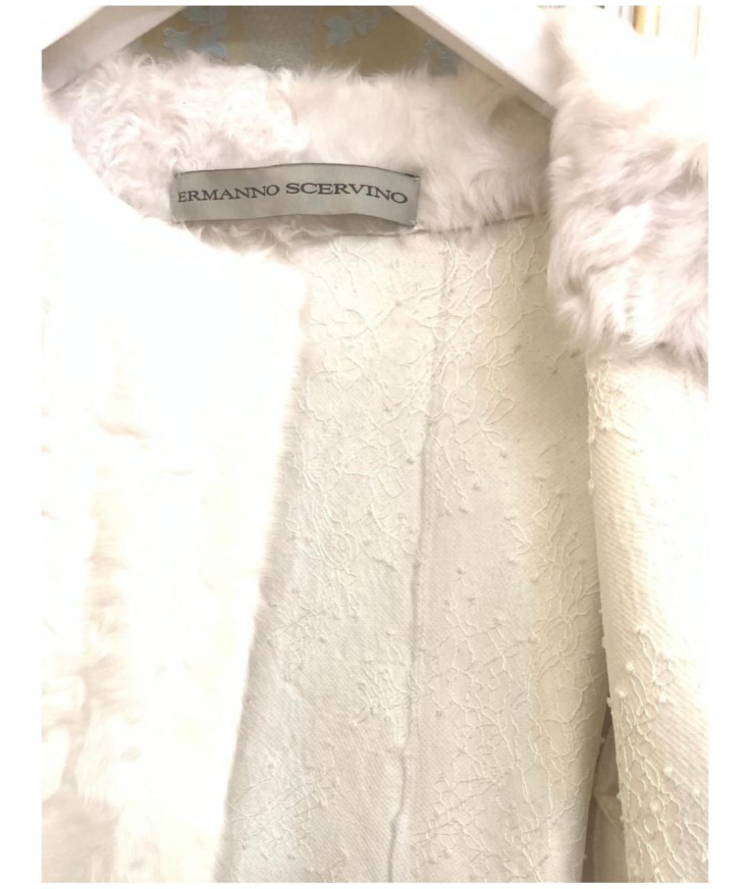 ERMANNO SCERVINO Белое пальто, фото 3