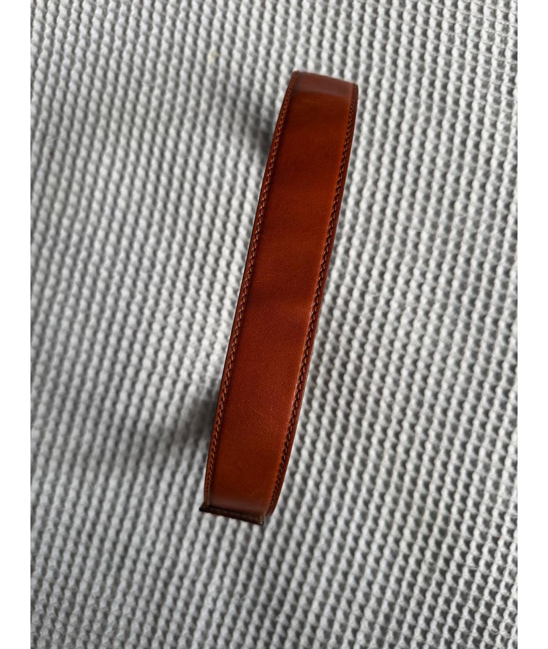 DOLCE&GABBANA Коричневый кожаный ремень, фото 3