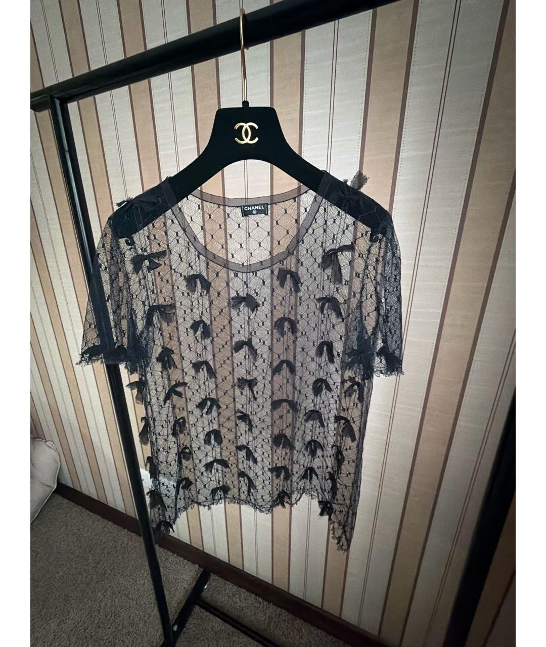 CHANEL Темно-синяя блузы, фото 6