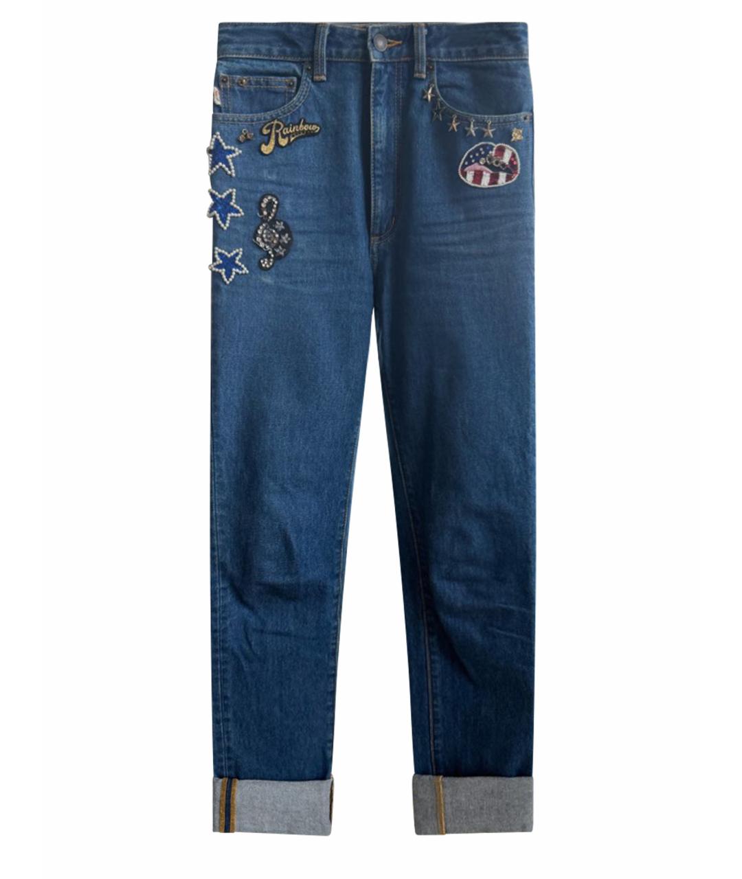 MARC JACOBS Синие хлопковые прямые джинсы, фото 1