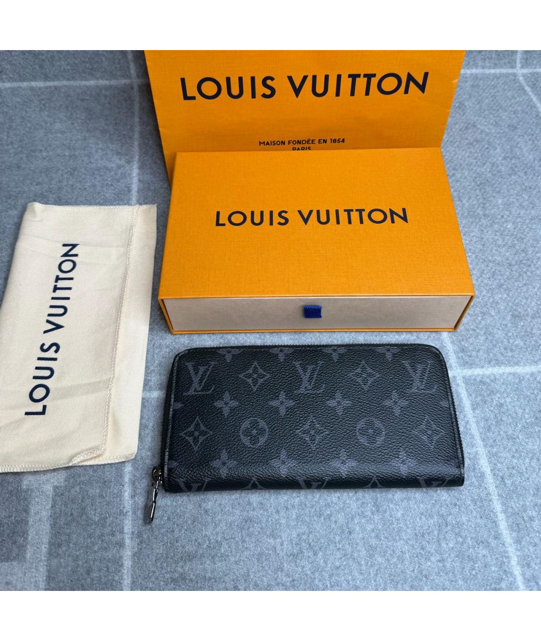LOUIS VUITTON Черный кошелек, фото 4