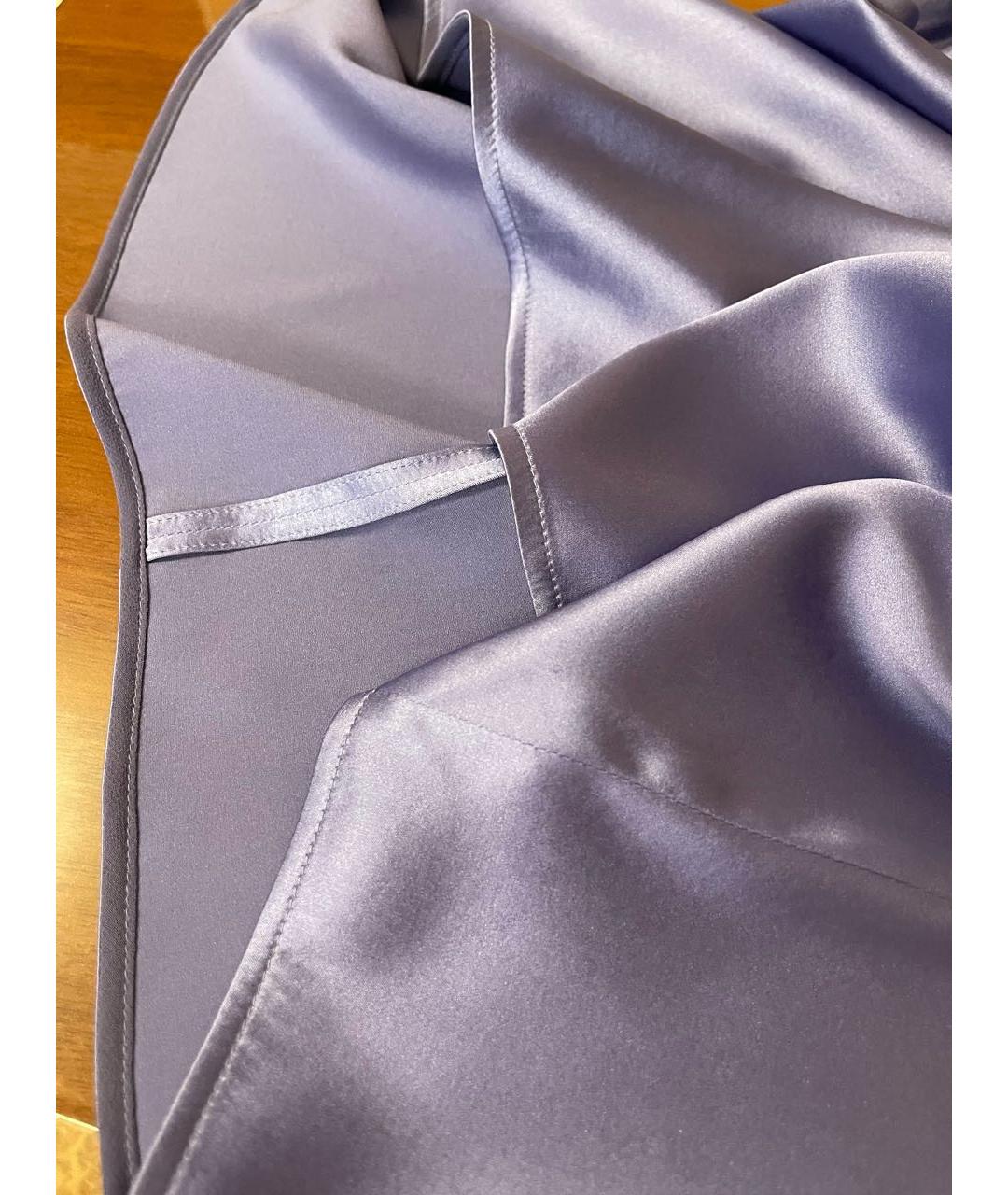 ARMANI COLLEZIONI Фиолетовая шелковая блузы, фото 6