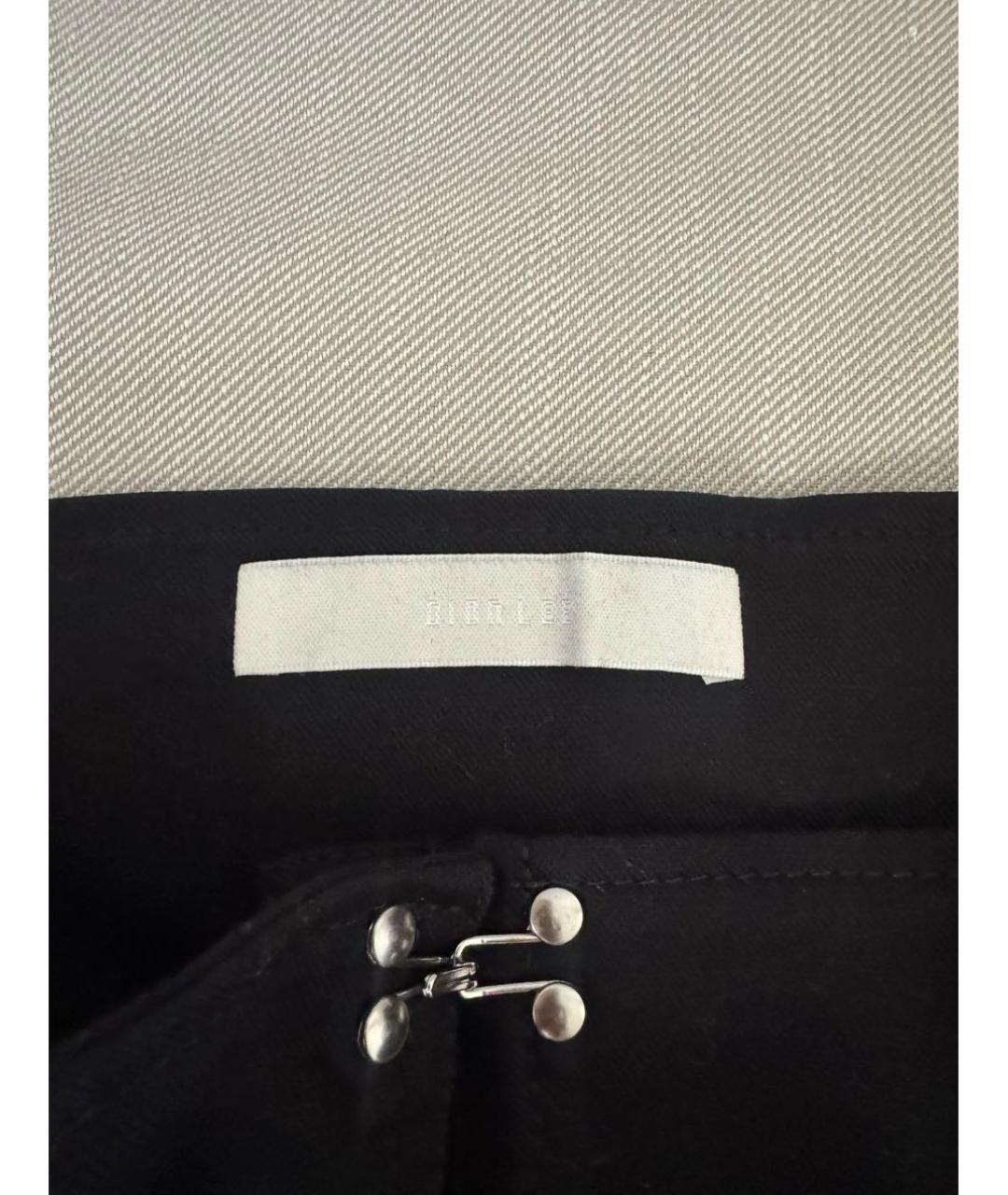 DION LEE Черная хлопковая юбка мини, фото 4