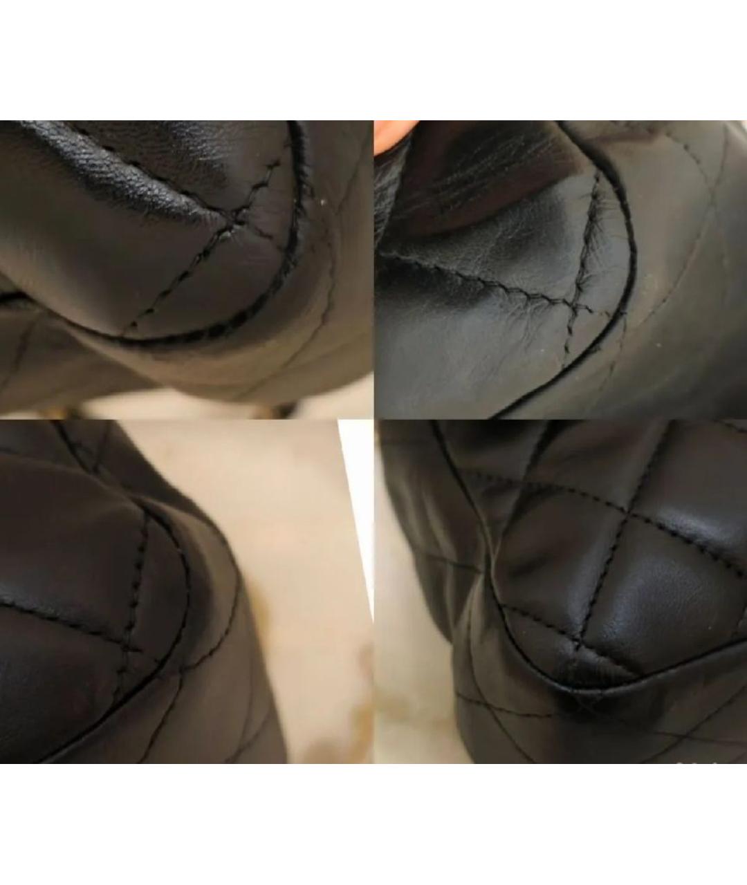 CHANEL Черная кожаная сумка через плечо, фото 8