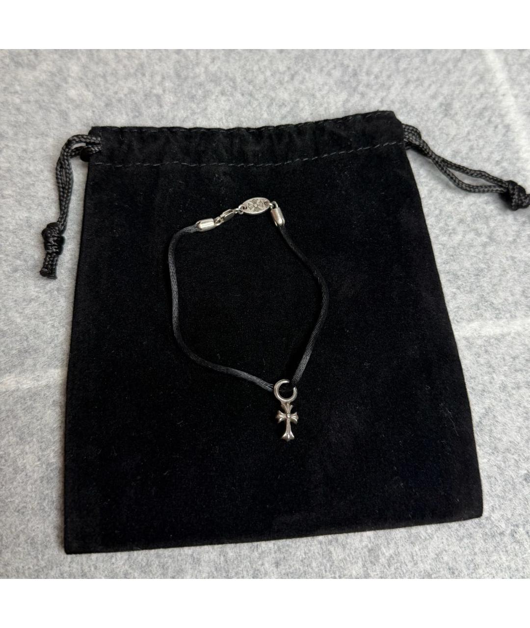 CHROME HEARTS Черный серебряный браслет, фото 2