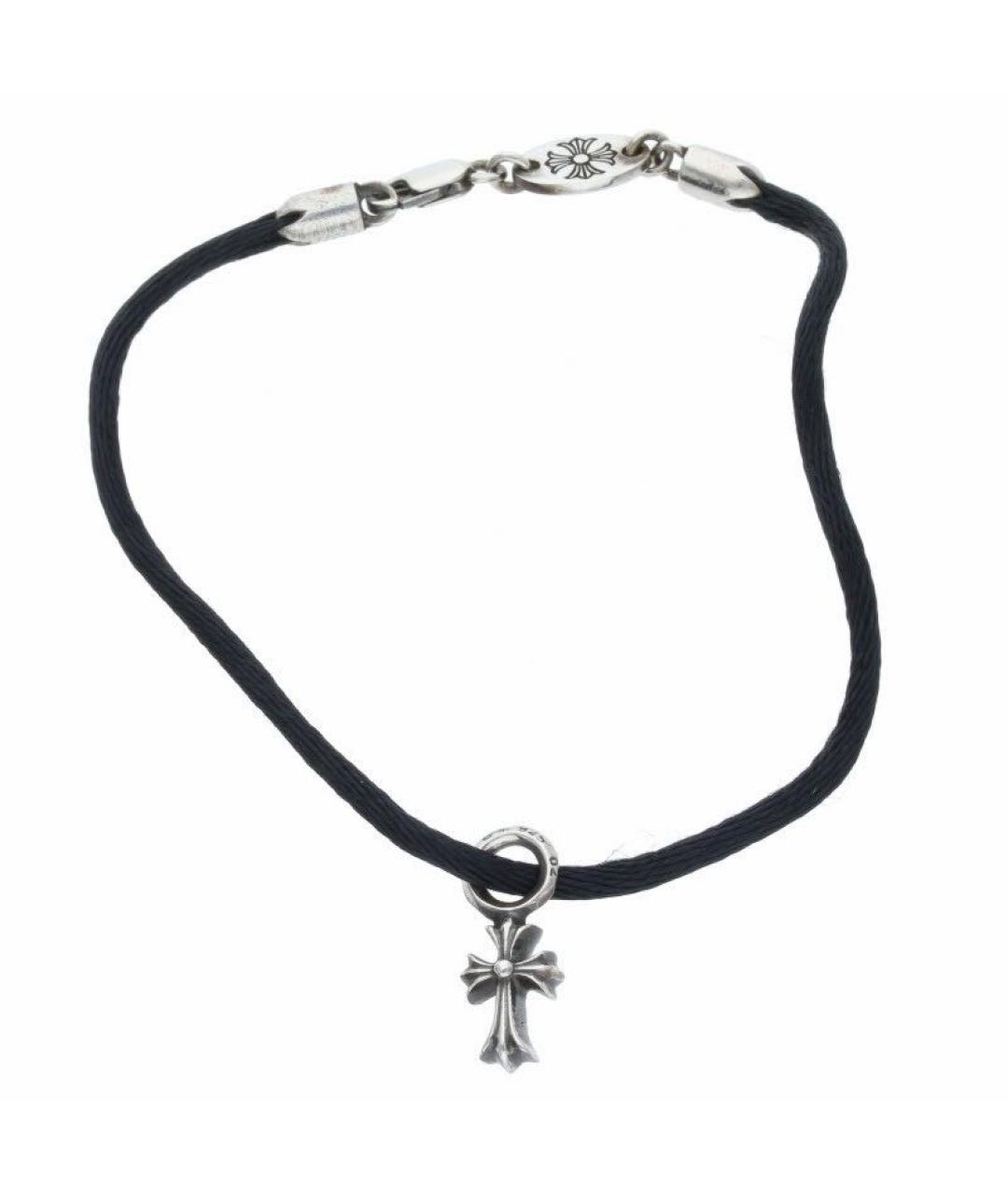 CHROME HEARTS Черный серебряный браслет, фото 3