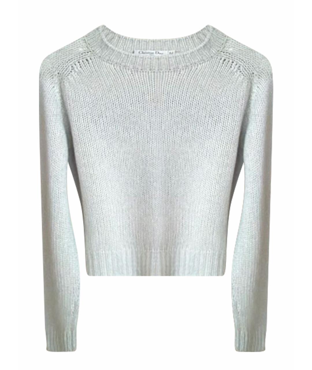 CHRISTIAN DIOR Серый кашемировый джемпер / свитер, фото 1