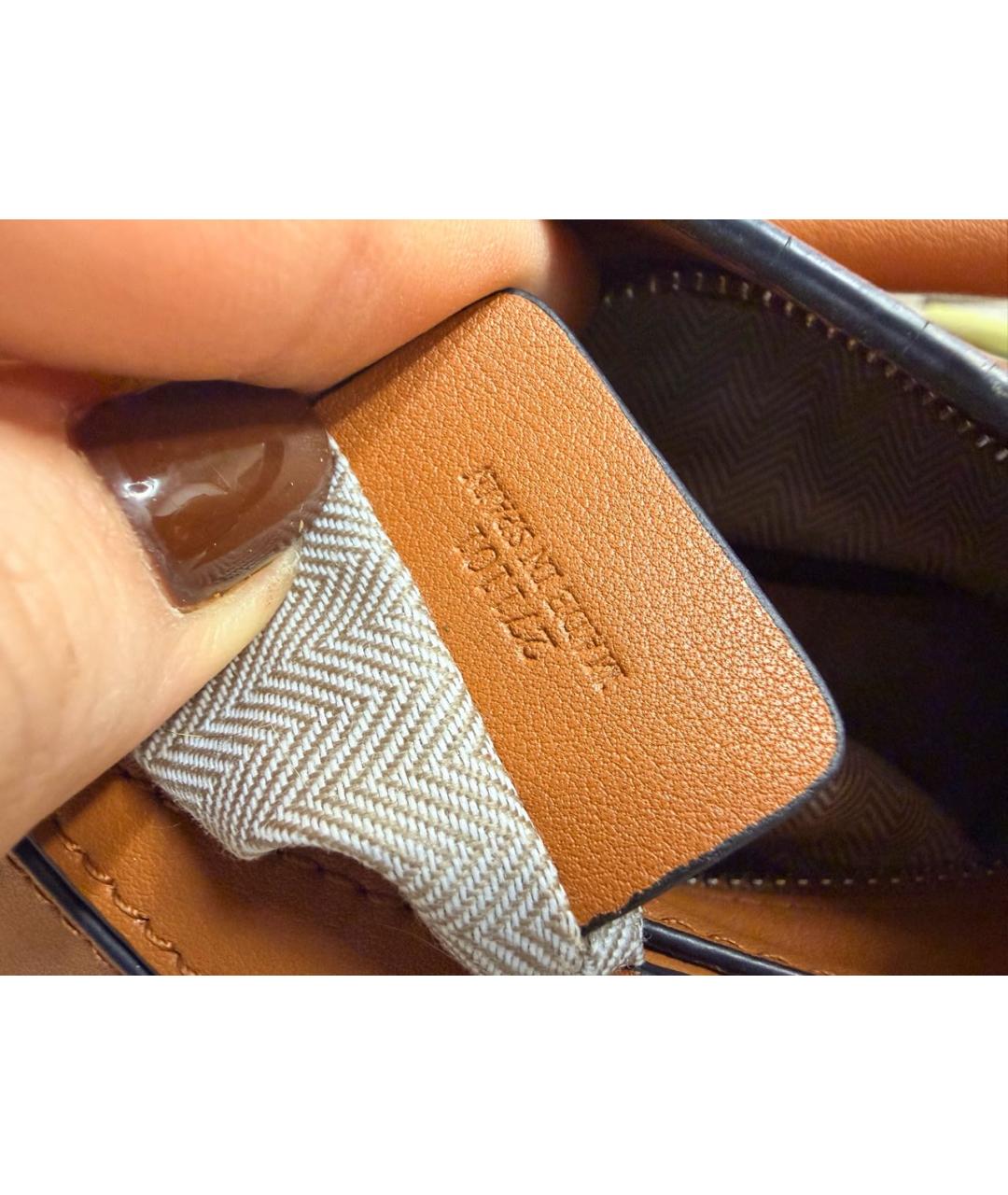 LOEWE Оранжевая кожаная сумка через плечо, фото 6