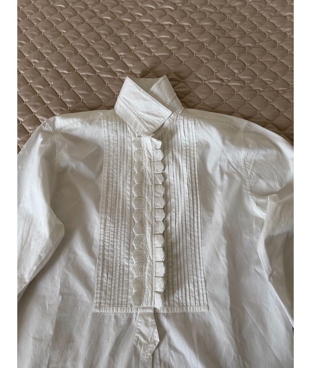 DOLCE&GABBANA Белая хлопковая рубашка, фото 3