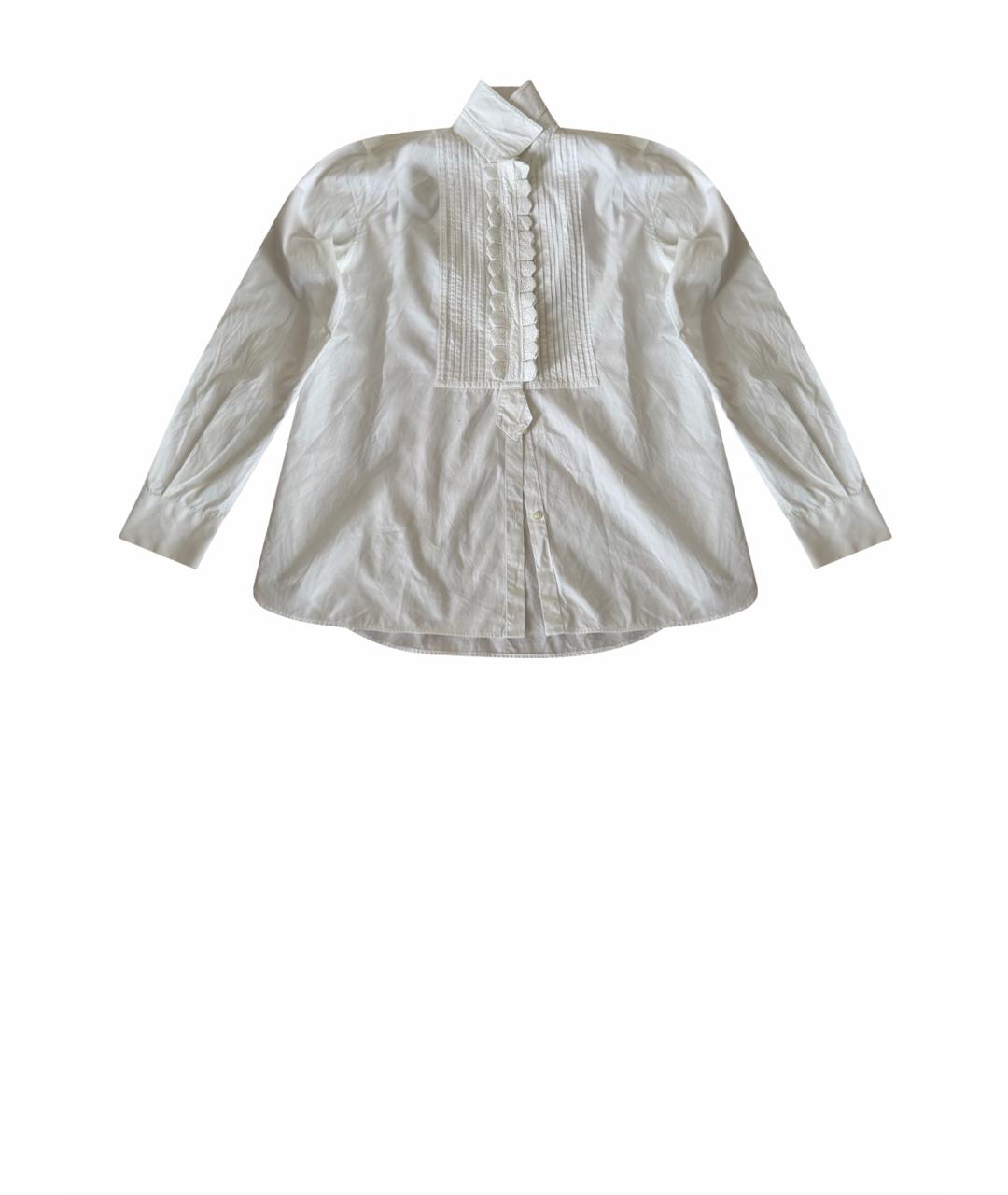 DOLCE&GABBANA Белая хлопковая рубашка, фото 1