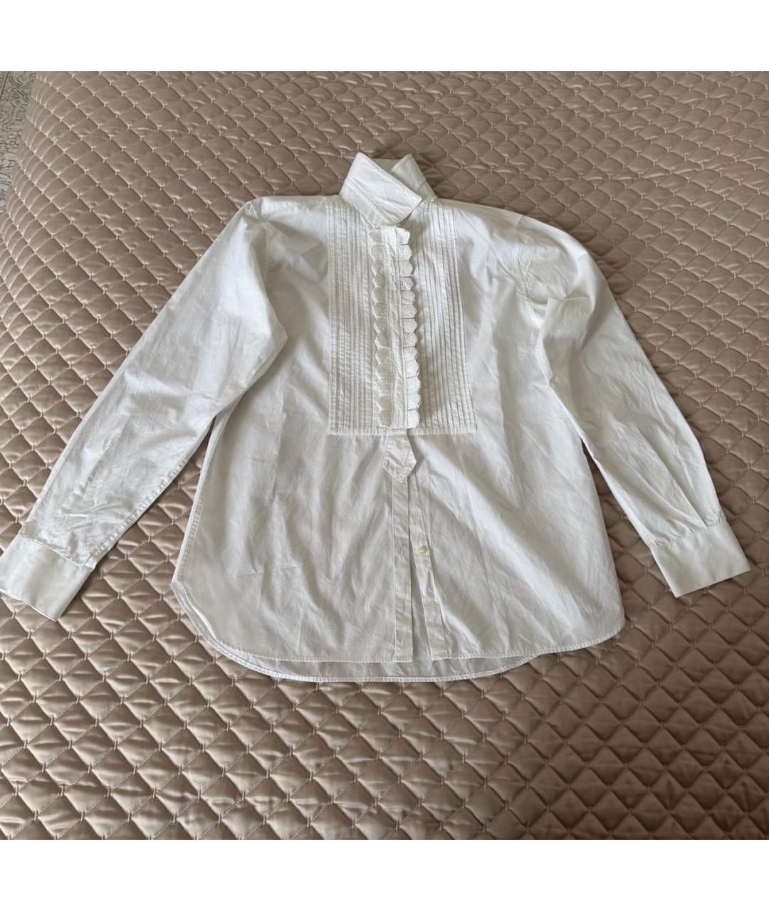 DOLCE&GABBANA Белая хлопковая рубашка, фото 6