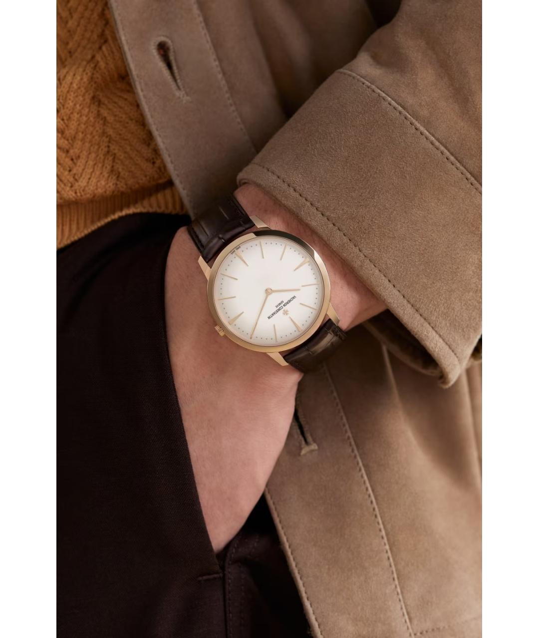 VACHERON CONSTANTIN Бежевые часы из желтого золота, фото 5