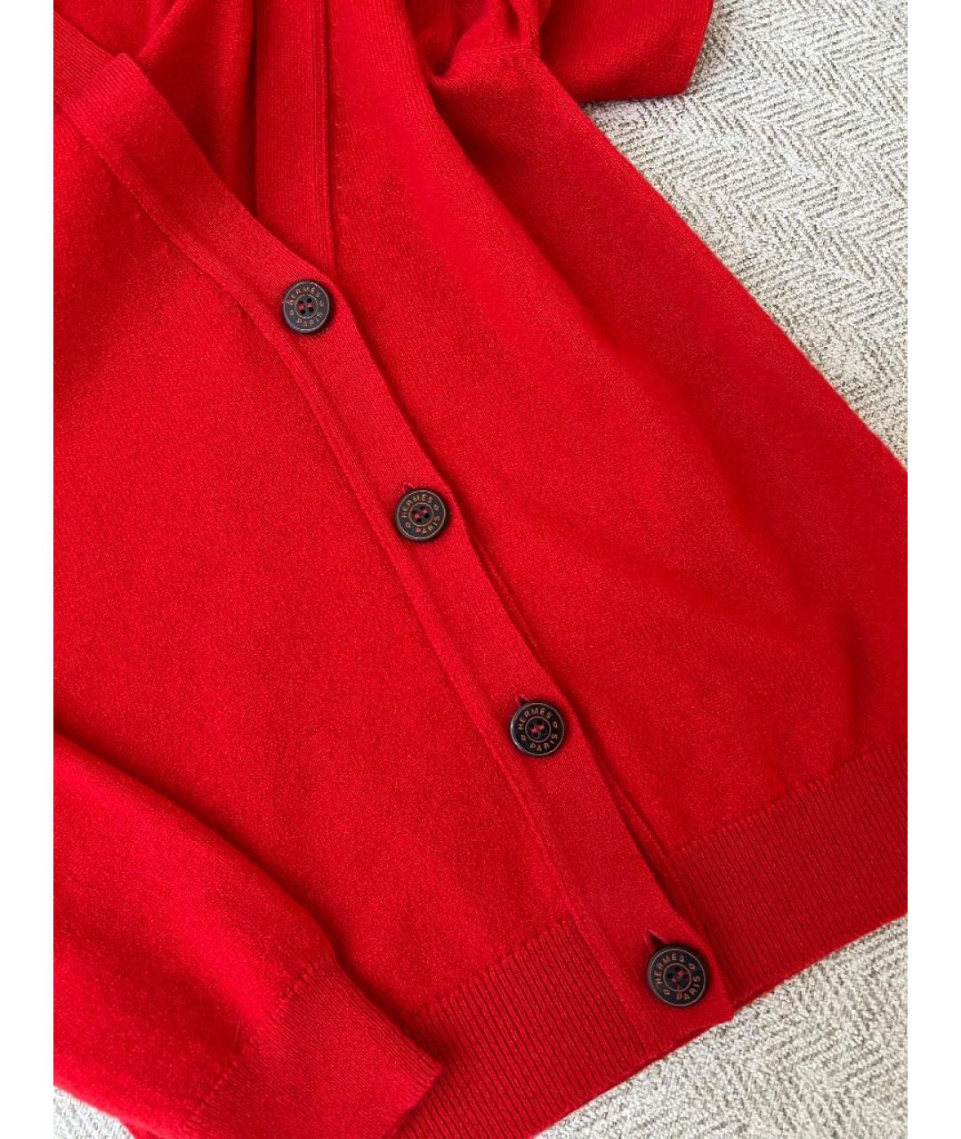 HERMES Красный кашемировый джемпер / свитер, фото 2