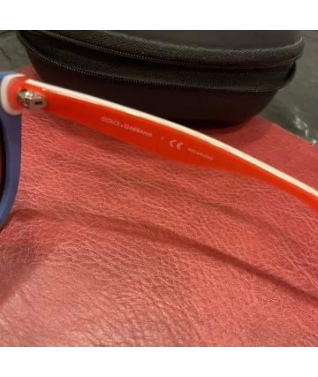 DOLCE&GABBANA Черные пластиковые солнцезащитные очки, фото 4