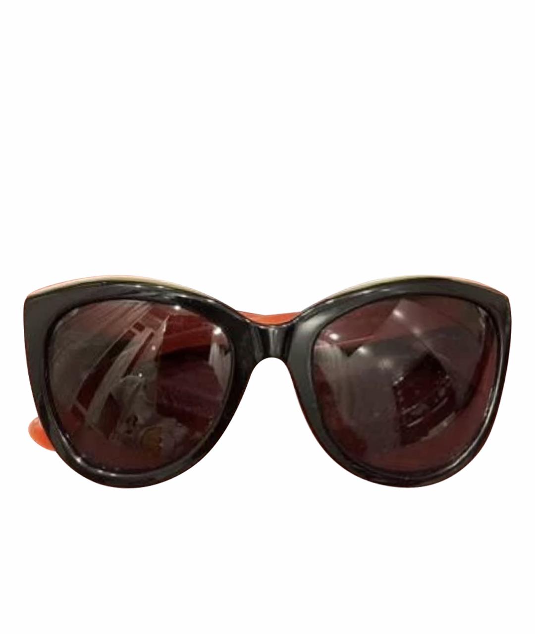 DOLCE&GABBANA Черные пластиковые солнцезащитные очки, фото 1