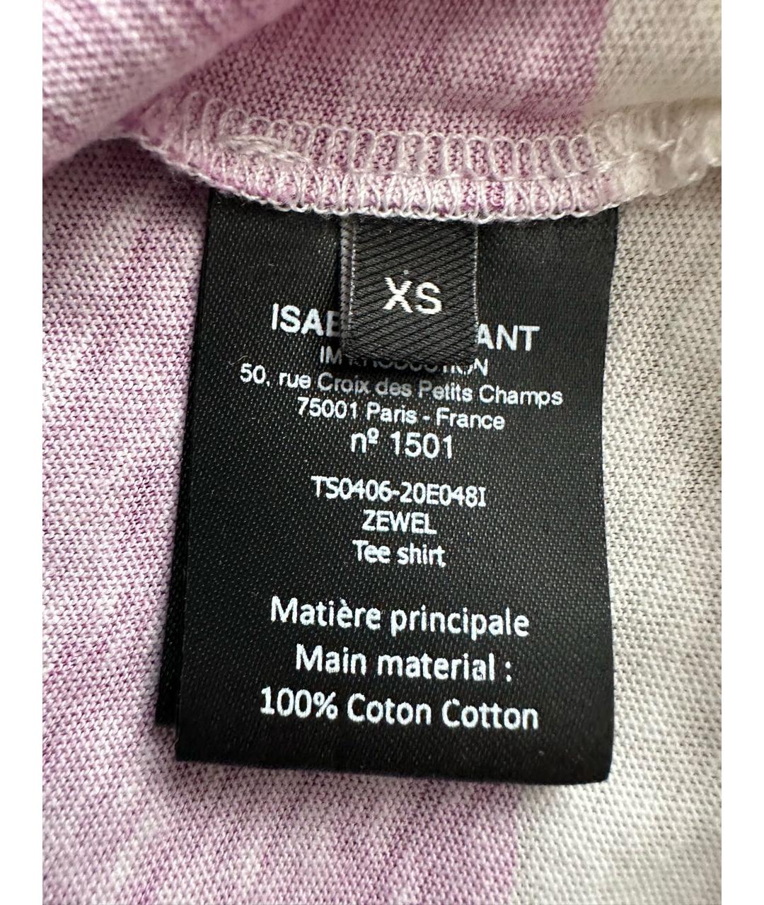 ISABEL MARANT Мульти хлопковая футболка, фото 4