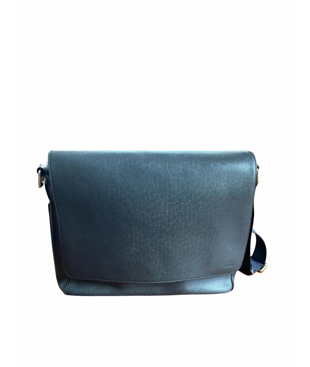 LOUIS VUITTON Черная кожаная сумка на плечо, фото 1