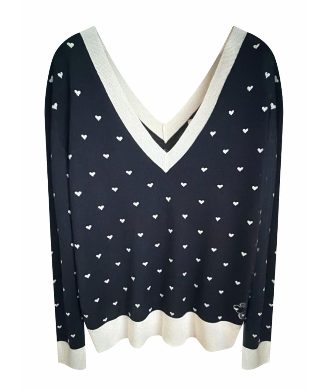 HERMES Черный кашемировый джемпер / свитер, фото 1