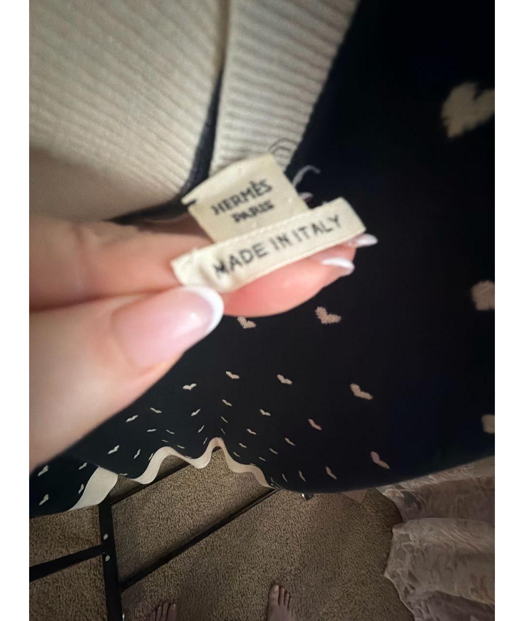 HERMES Черный кашемировый джемпер / свитер, фото 3