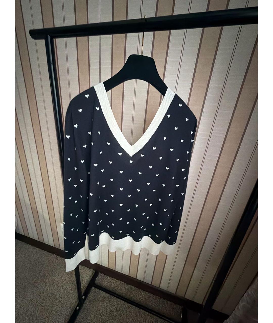 HERMES Черный кашемировый джемпер / свитер, фото 2