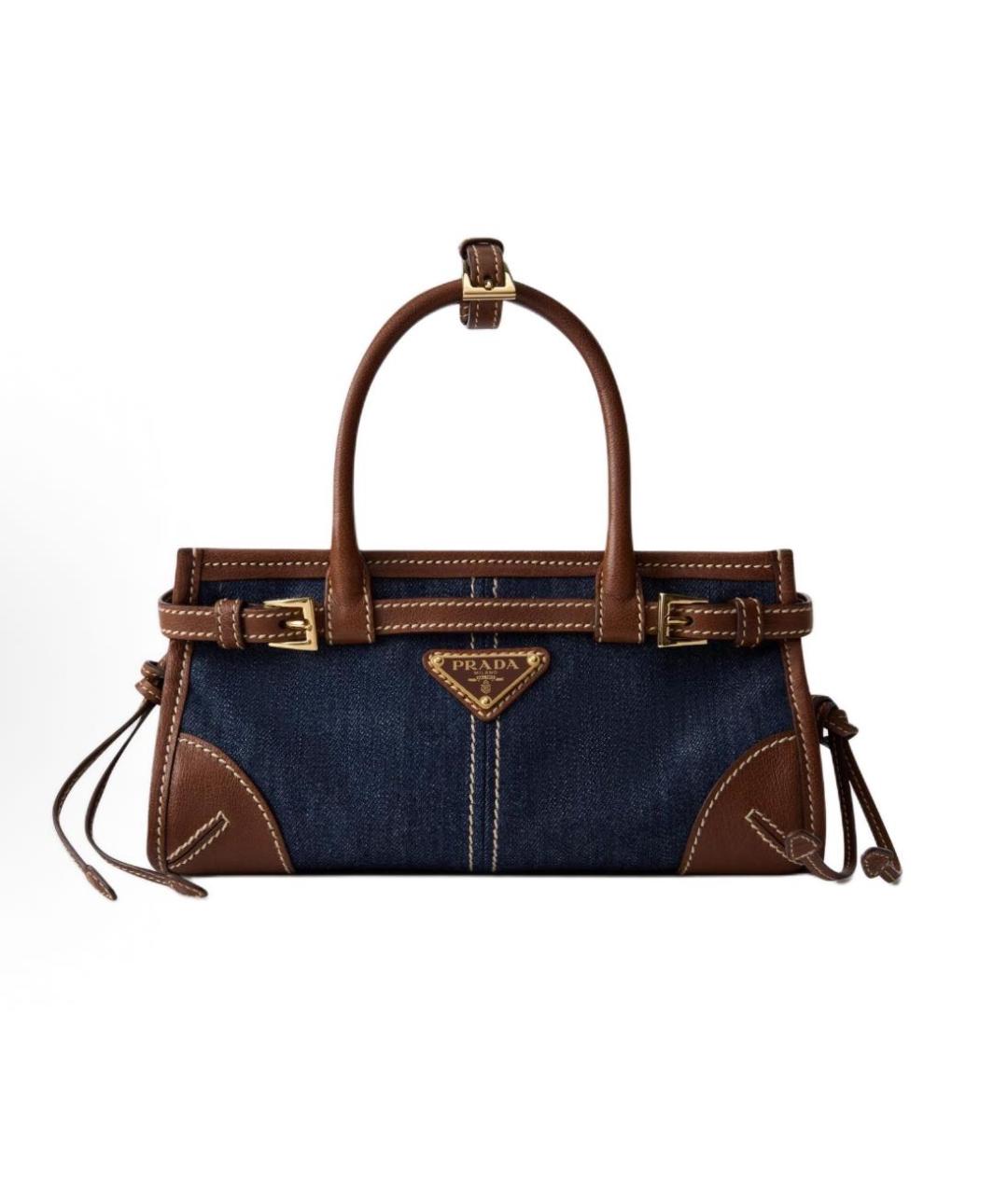 PRADA Темно-синяя сумка через плечо, фото 9