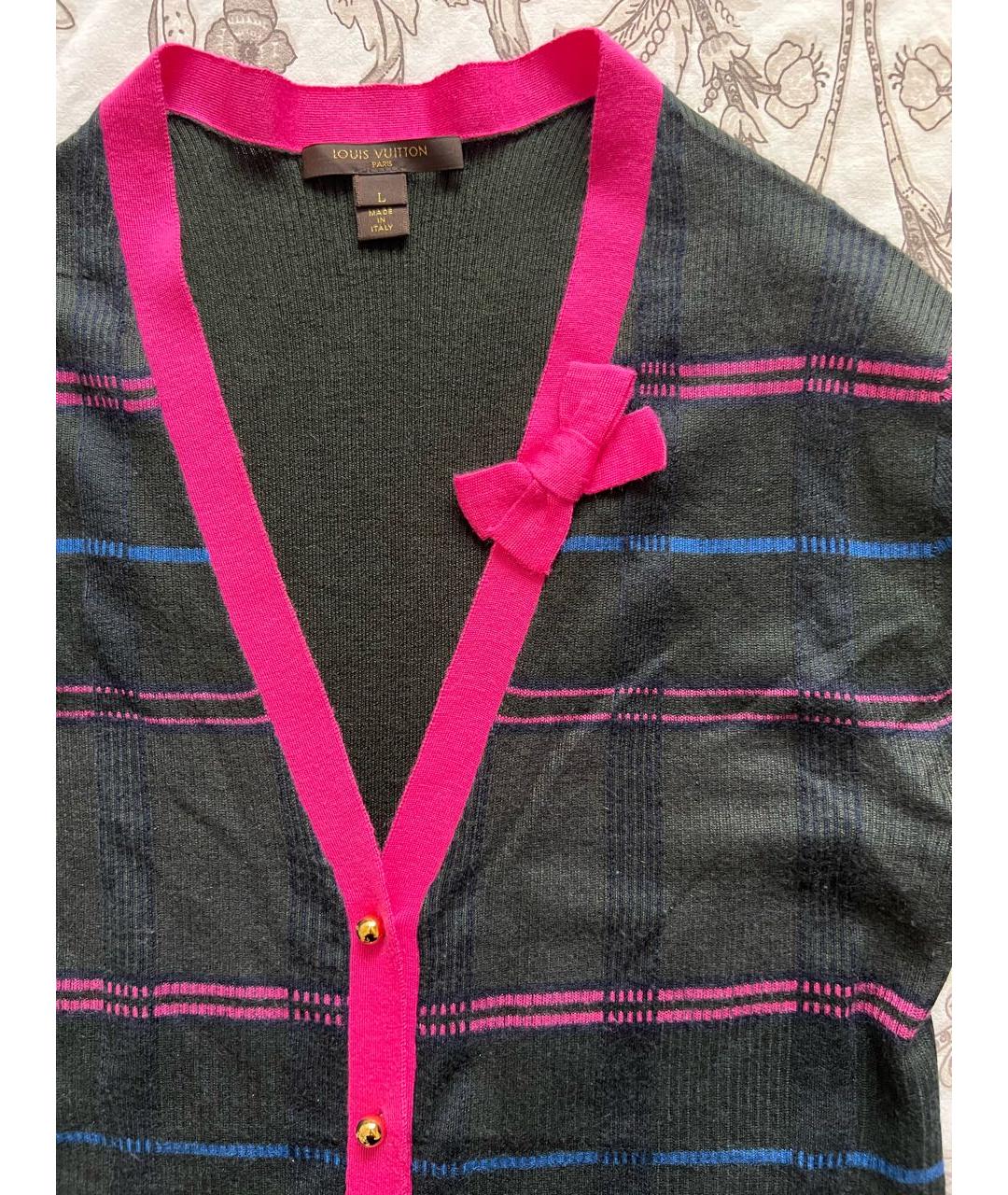 LOUIS VUITTON Мульти кашемировый кардиган, фото 3