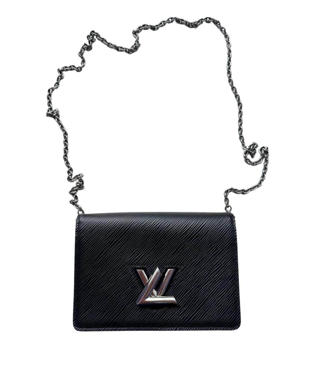 LOUIS VUITTON Черная кожаная сумка через плечо, фото 1