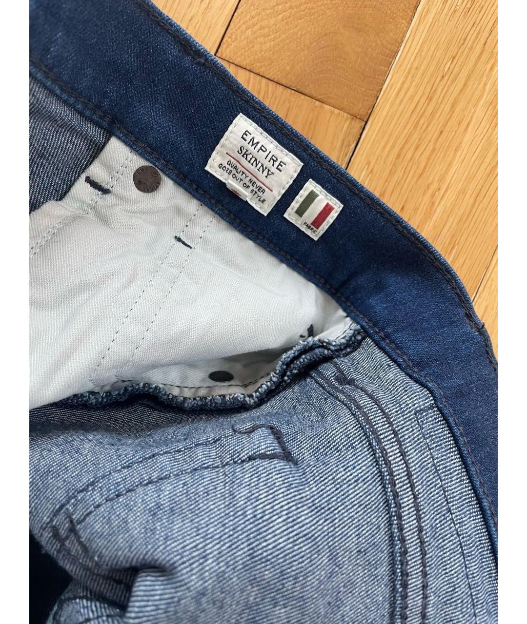 LEVI'S Синие хлопко-эластановые джинсы слим, фото 5