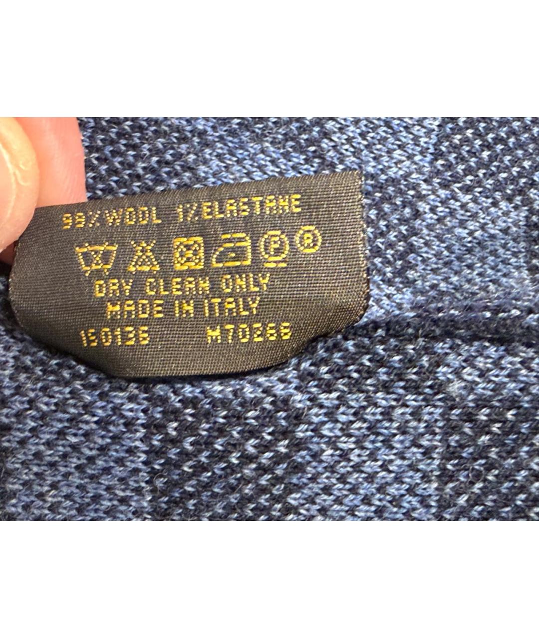 LOUIS VUITTON Синяя шерстяная шапка, фото 6