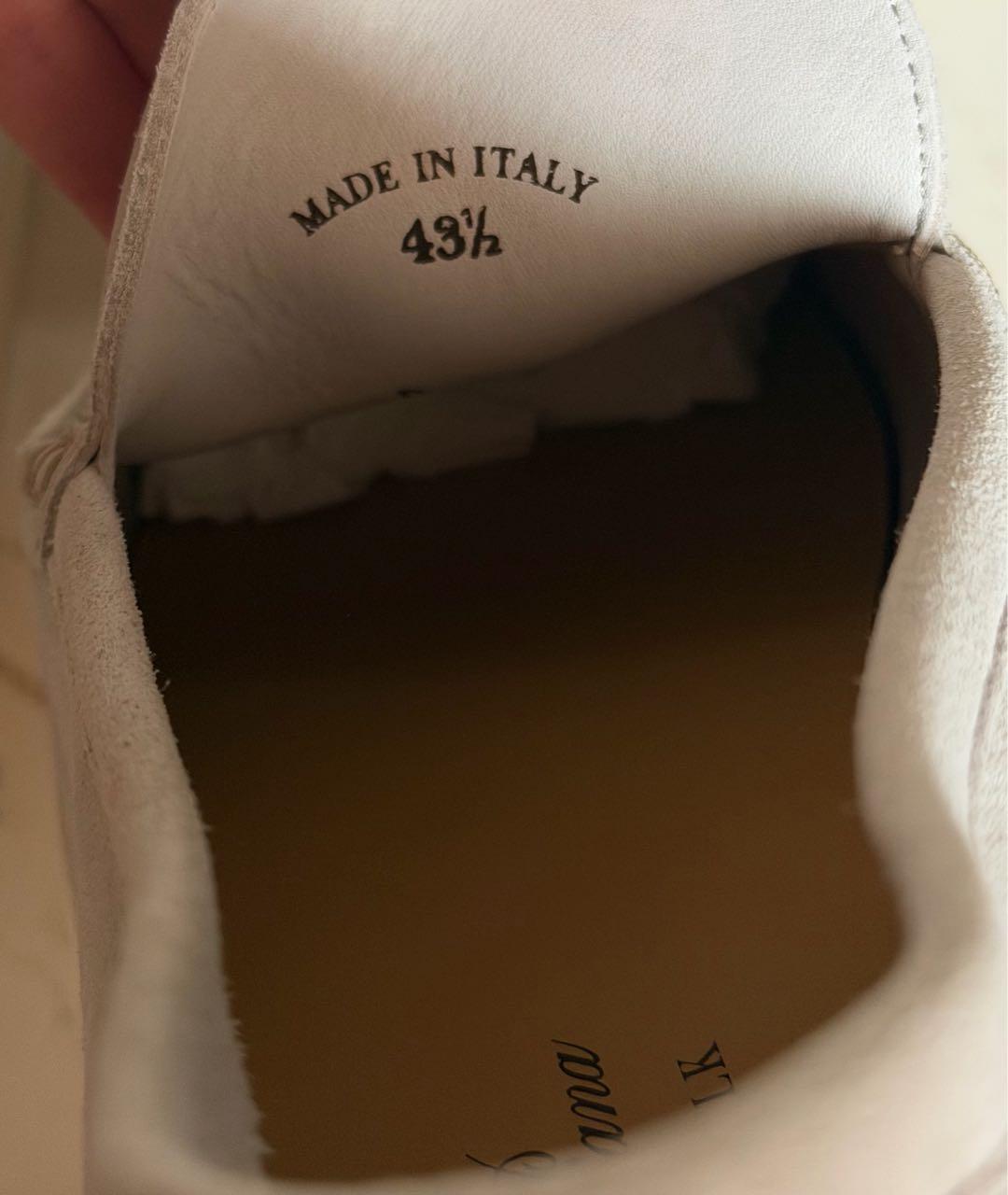 LORO PIANA Бежевые замшевые лоферы, фото 6