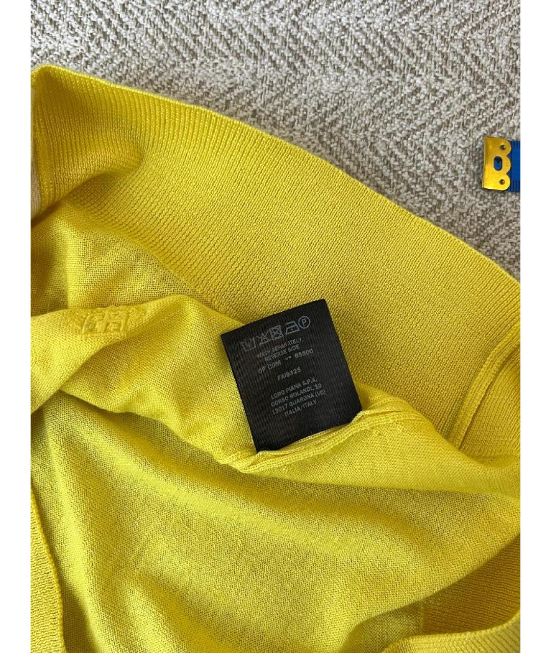 LORO PIANA Желтый джемпер / свитер, фото 6