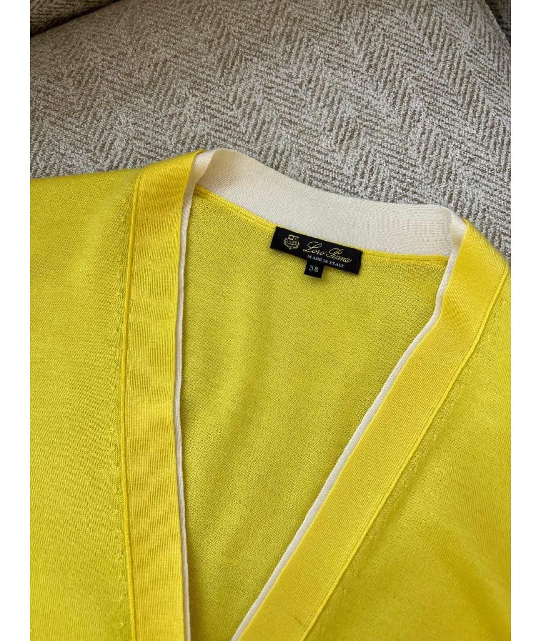 LORO PIANA Желтый джемпер / свитер, фото 3