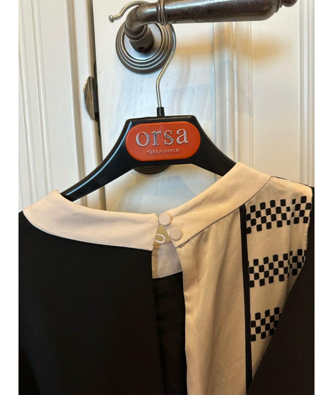 SELF-PORTRAIT Черное полиэстеровое повседневное платье, фото 4