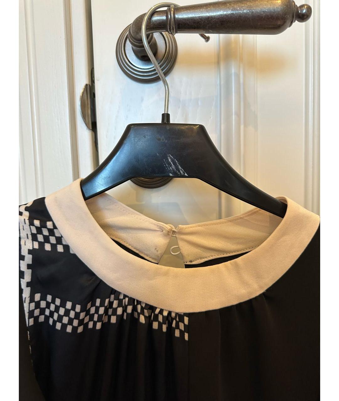 SELF-PORTRAIT Черное полиэстеровое повседневное платье, фото 5