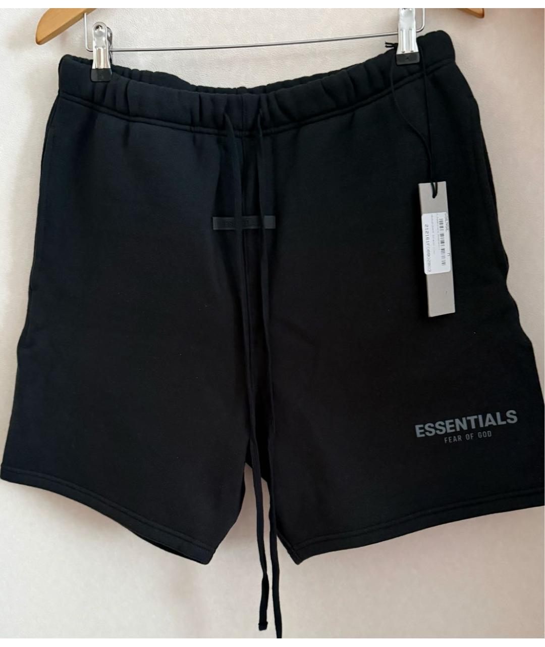 FEAR OF GOD ESSENTIALS Черные хлопковые шорты, фото 5