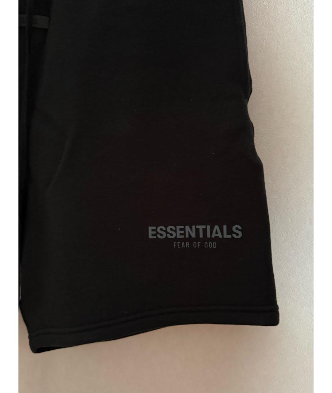 FEAR OF GOD ESSENTIALS Черные хлопковые шорты, фото 4