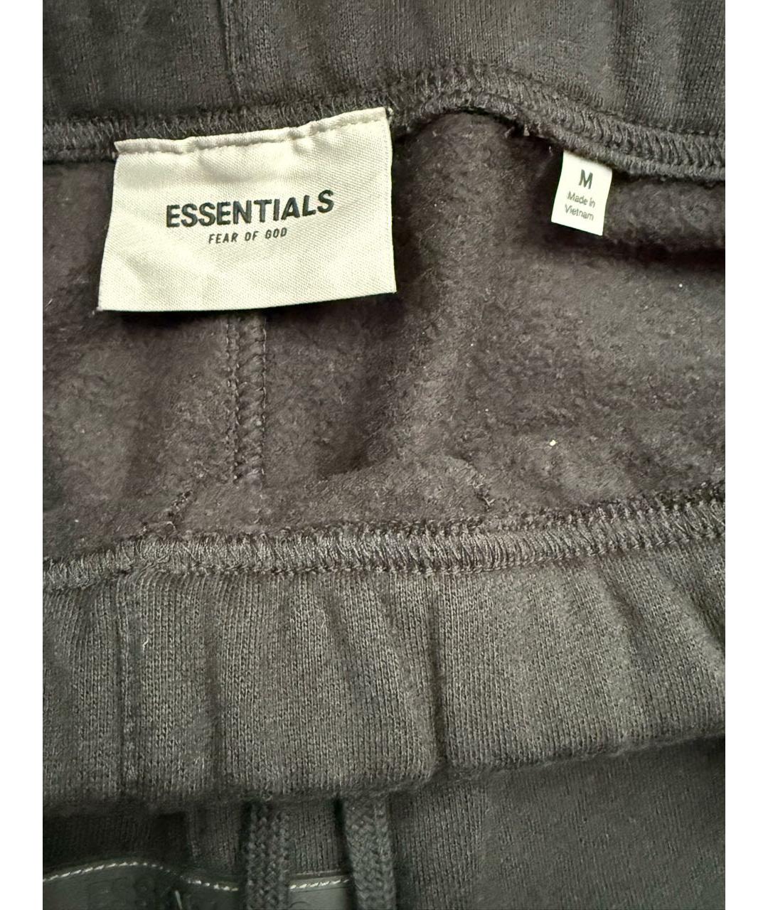 FEAR OF GOD ESSENTIALS Черные хлопковые шорты, фото 3