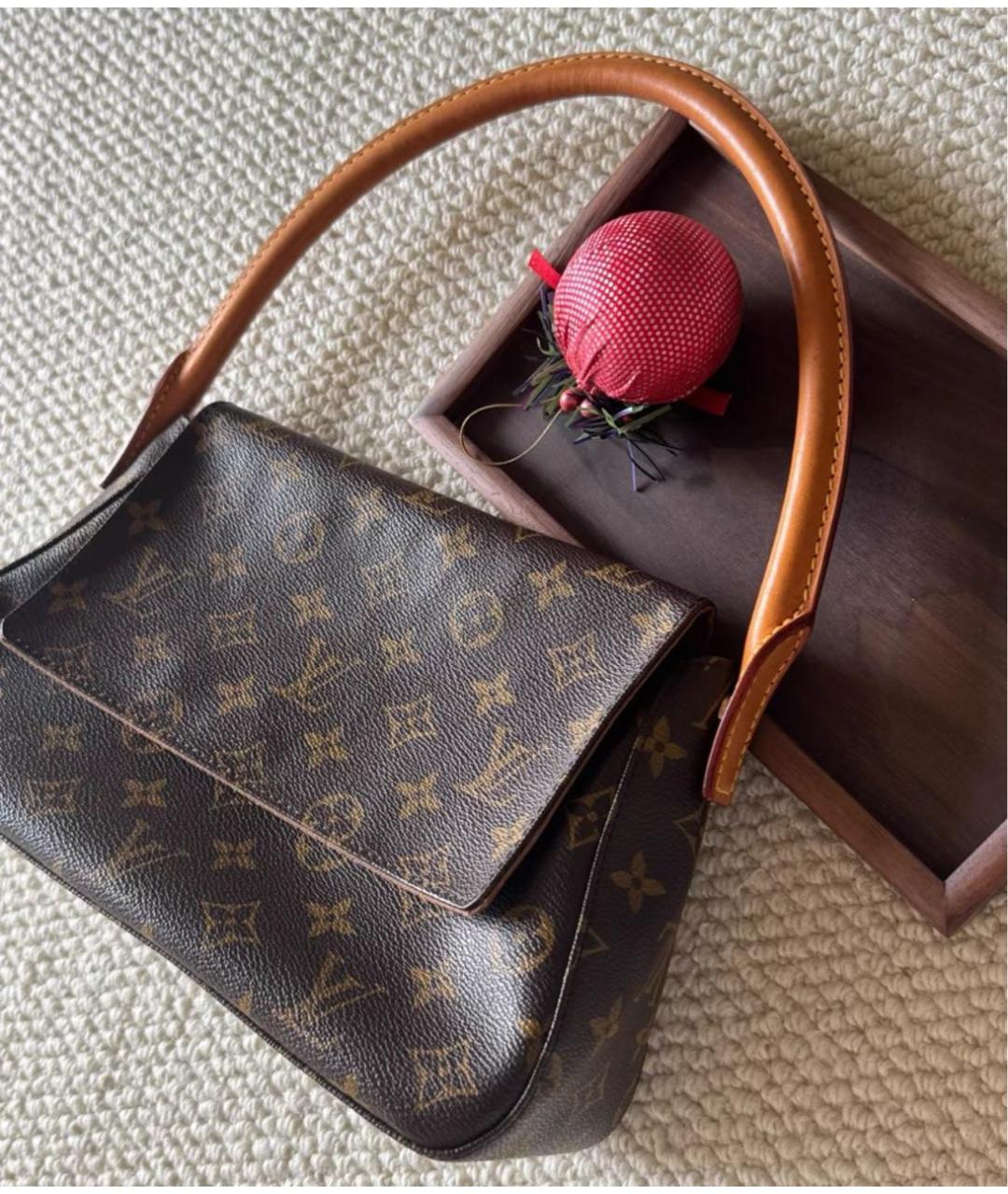 LOUIS VUITTON Коричневая сумка через плечо, фото 4