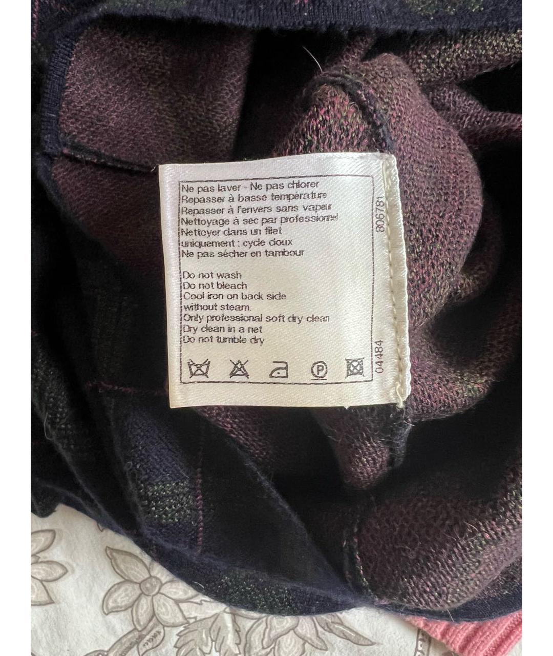 CHANEL Мульти кашемировое повседневное платье, фото 8