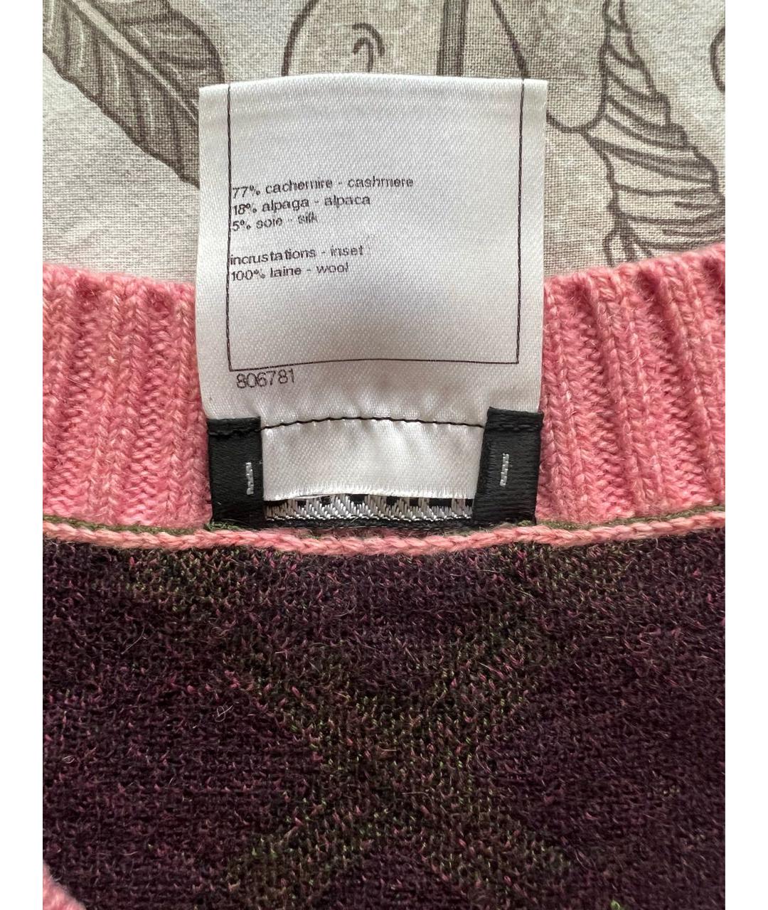 CHANEL Мульти кашемировое повседневное платье, фото 6