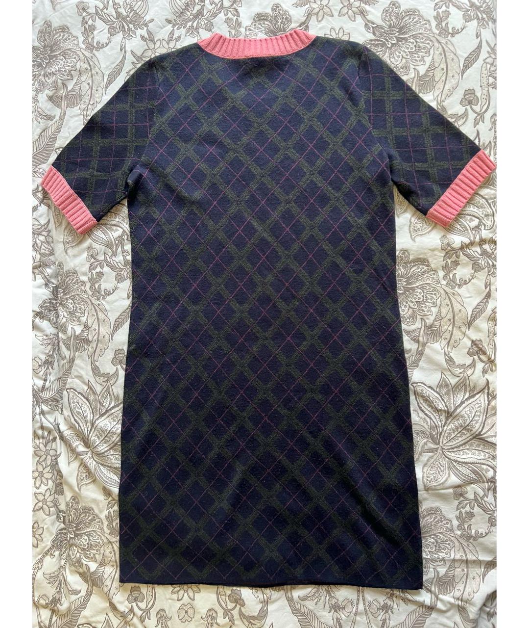 CHANEL Мульти кашемировое повседневное платье, фото 4