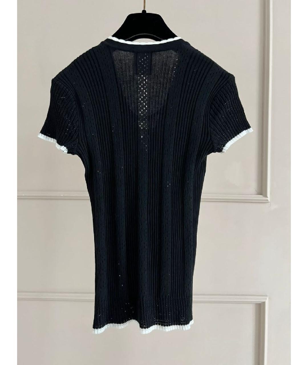 CHANEL Черная футболка, фото 2