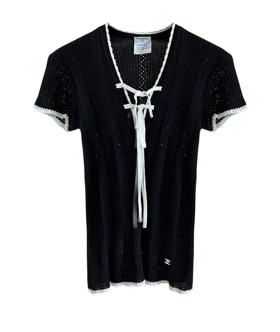 CHANEL Черная футболка, фото 1