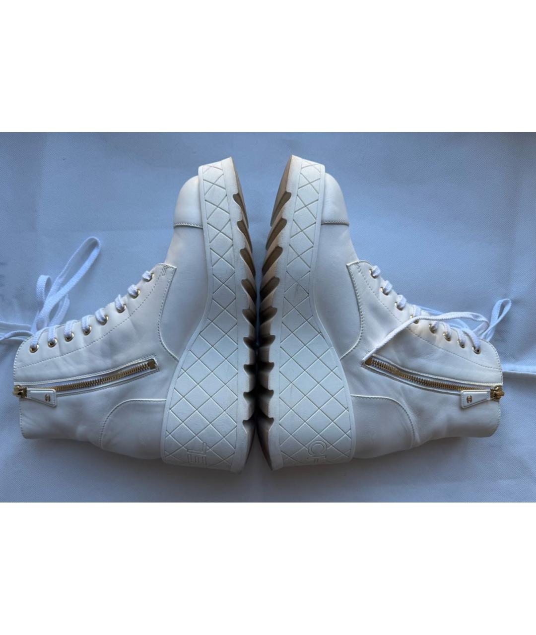 CHANEL Белые кожаные ботинки, фото 7