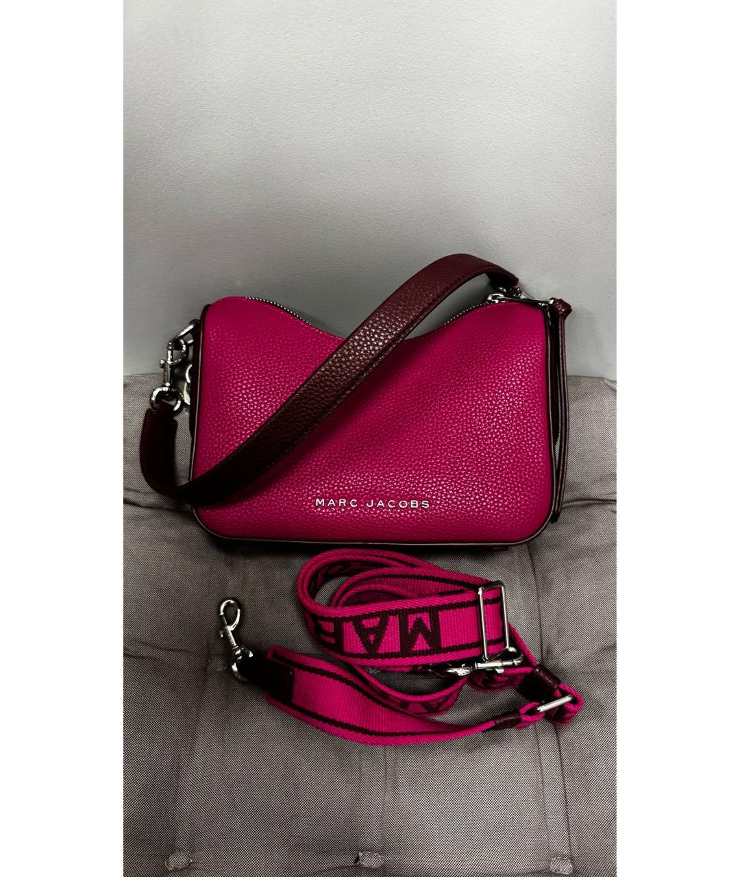 MARC JACOBS Фуксия кожаная сумка через плечо, фото 4