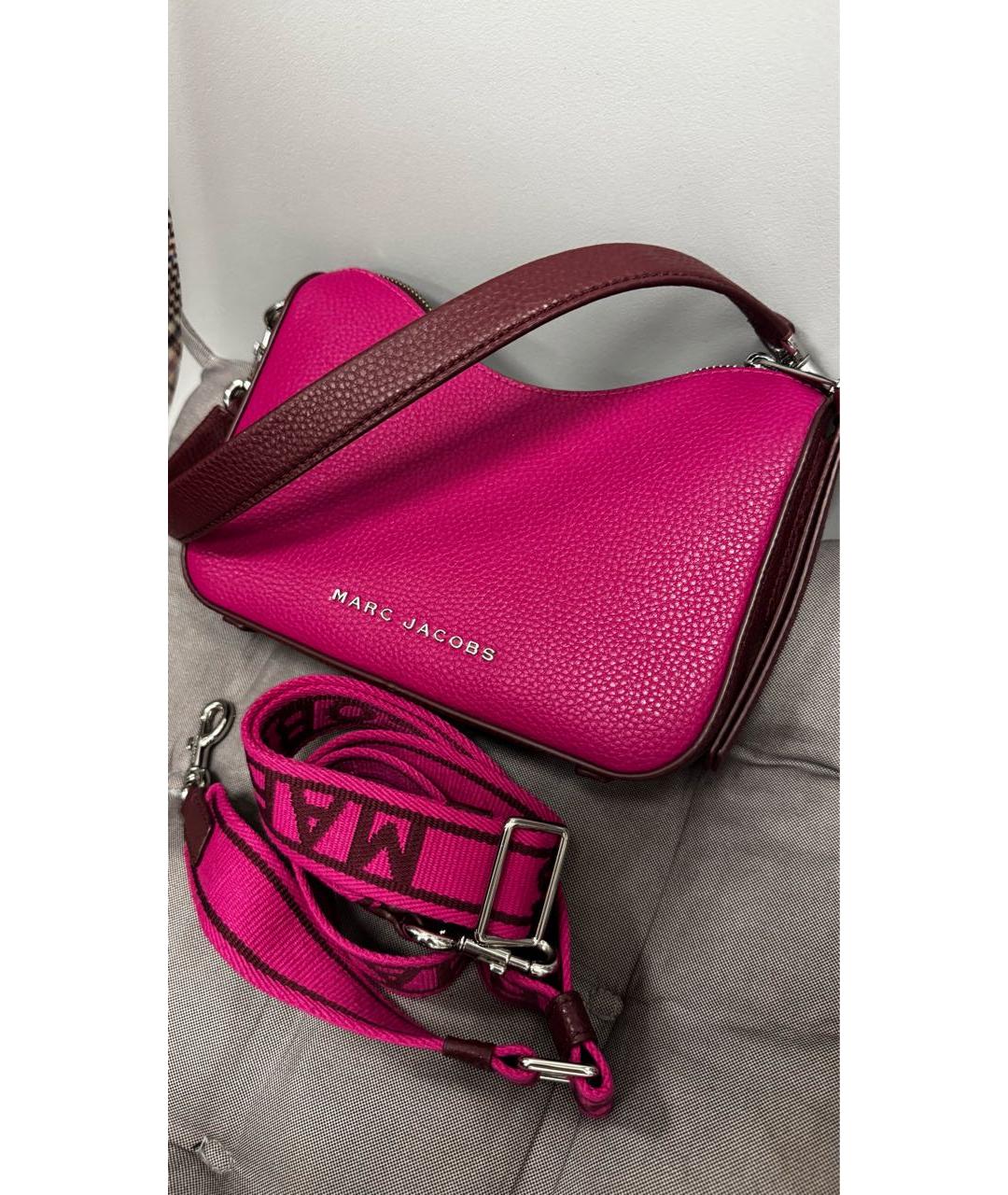 MARC JACOBS Фуксия кожаная сумка через плечо, фото 5